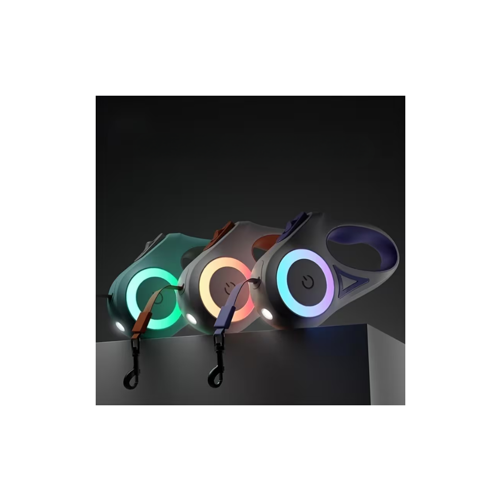 GUINZAGLIO RETRATTILE CON TORCIA LED