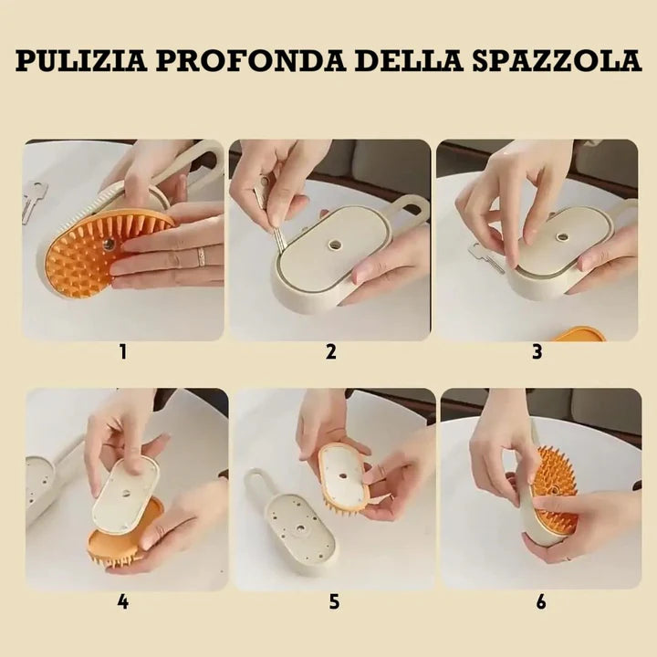 SPAZZOLA CON SISTEMA SPRAY A VAPORE