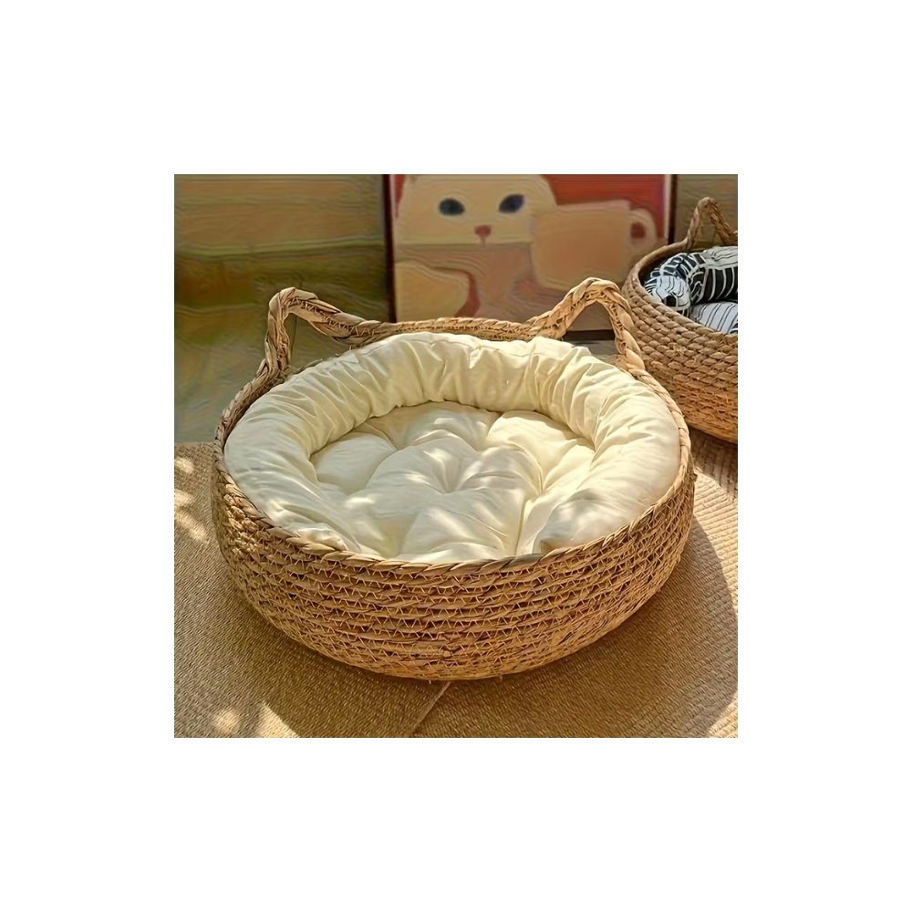 CUCCIA TONDA IN RATTAN NATURALE