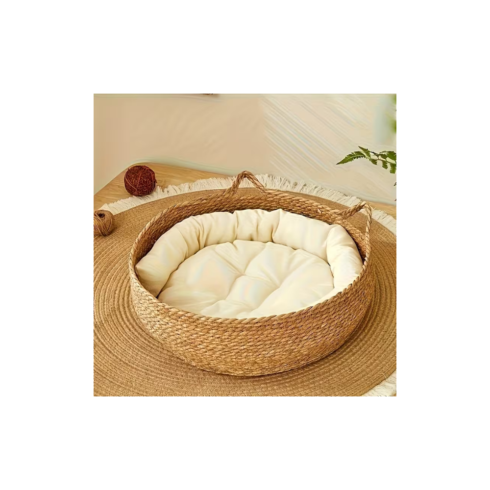 CUCCIA TONDA IN RATTAN NATURALE