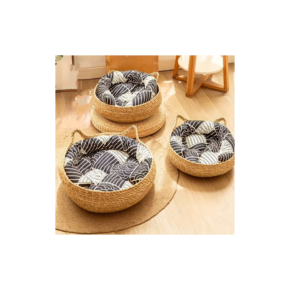 CUCCIA TONDA IN RATTAN NATURALE