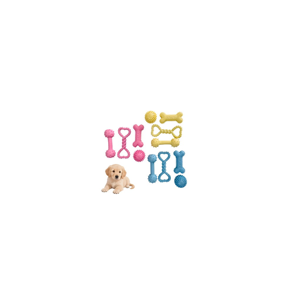 SET GIOCATTOLI MASTICABILI PER CANI