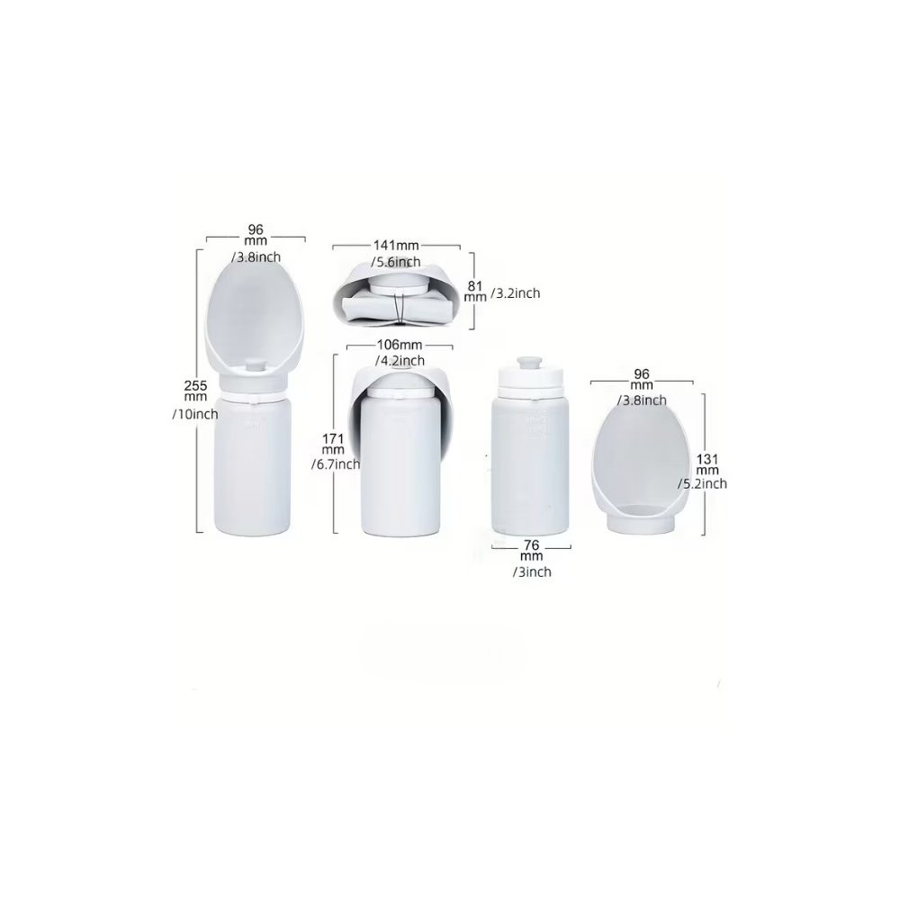 DISPENSER D'ACQUA PIEGHEVOLE IN SILICONE