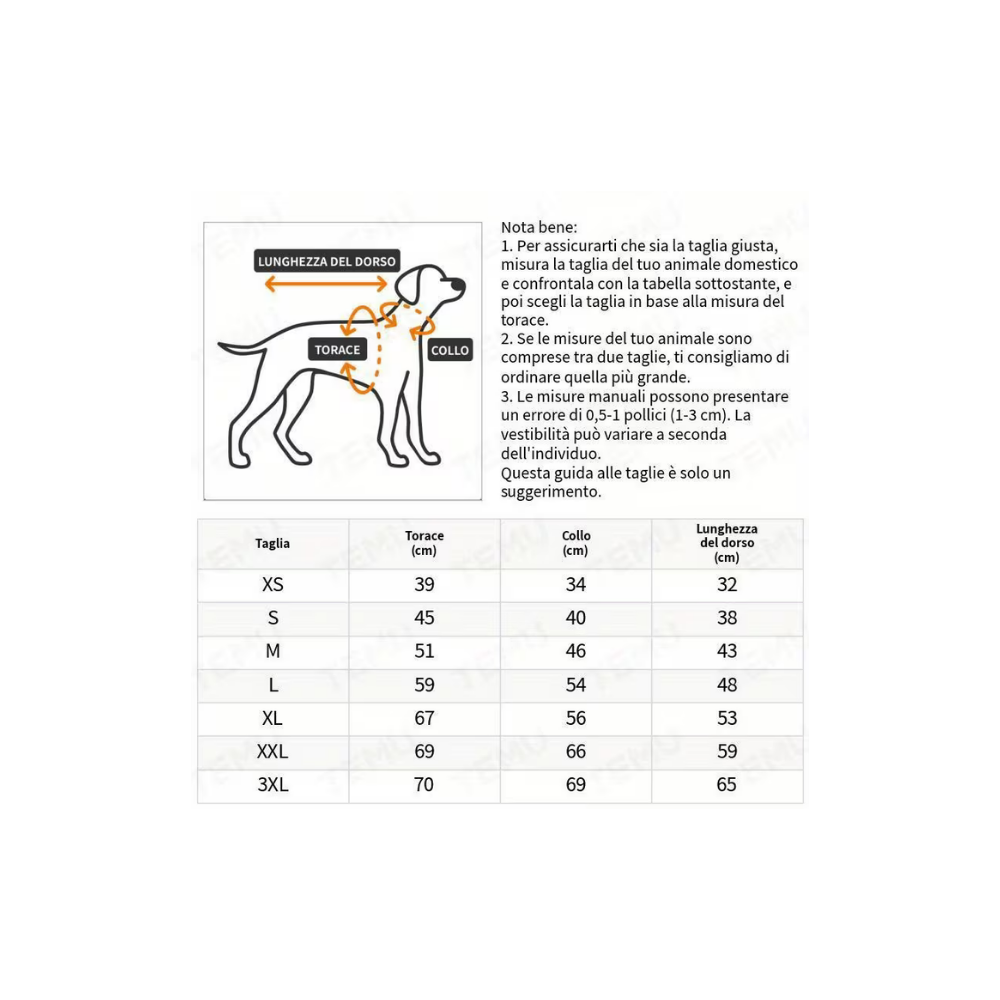 ACCAPPATOIO PER CANI AD ASCIUGATURA RAPIDA