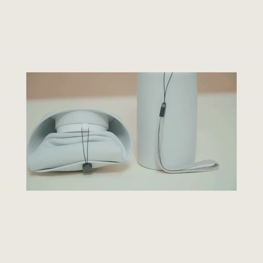 DISPENSER D'ACQUA PIEGHEVOLE IN SILICONE